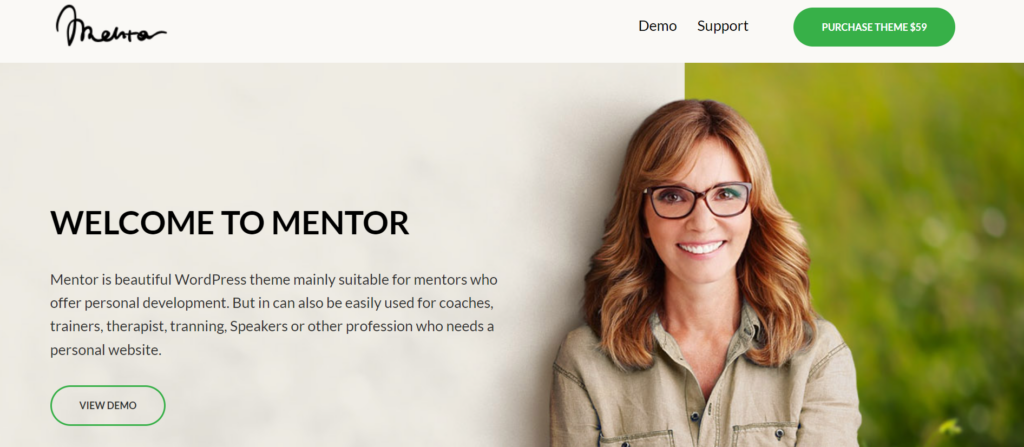 Best WordPress Themes For Speakers, Life Coaches and Motivational Speakers - Mentor 